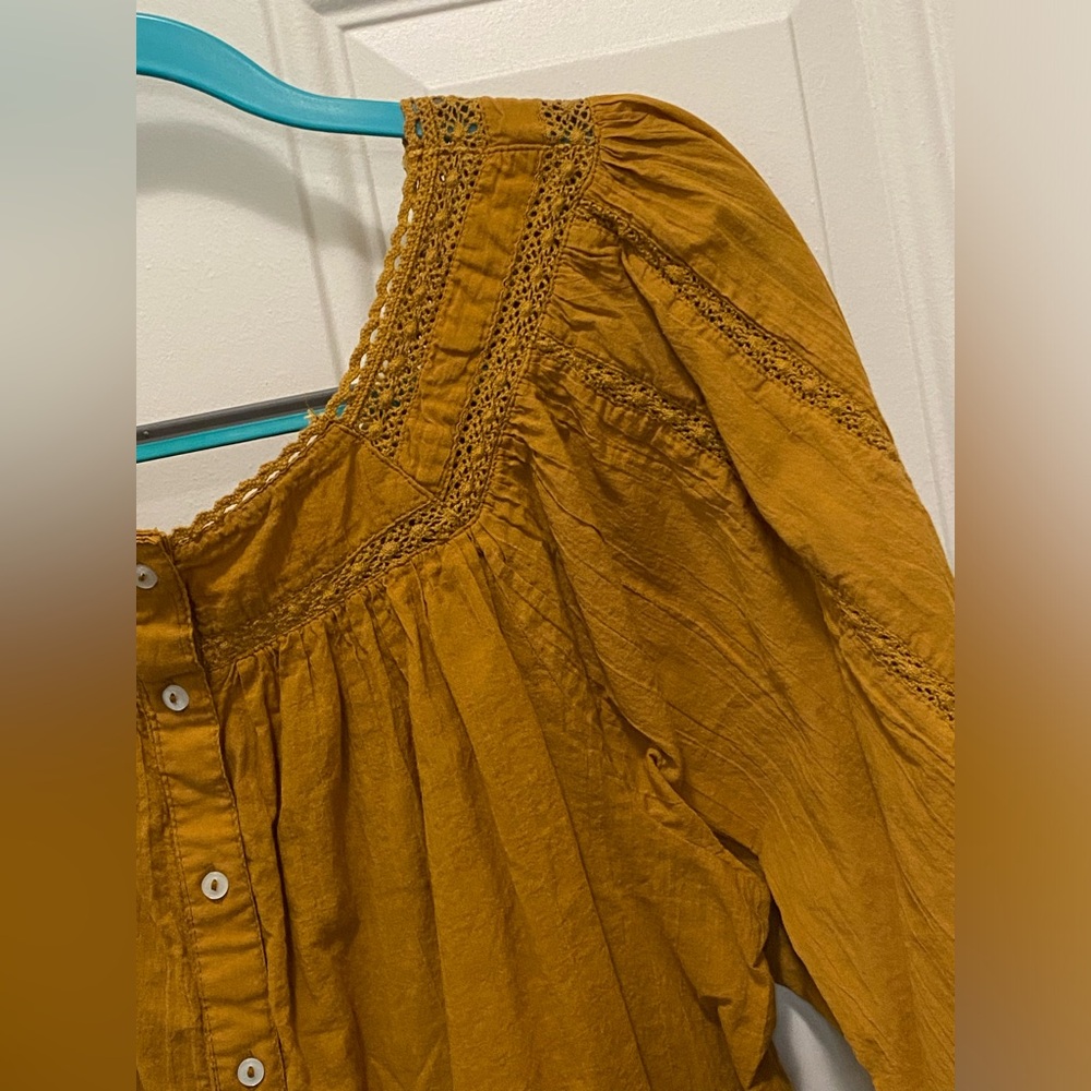 Free People Embroidered Blouse - Picture 8 of 10
